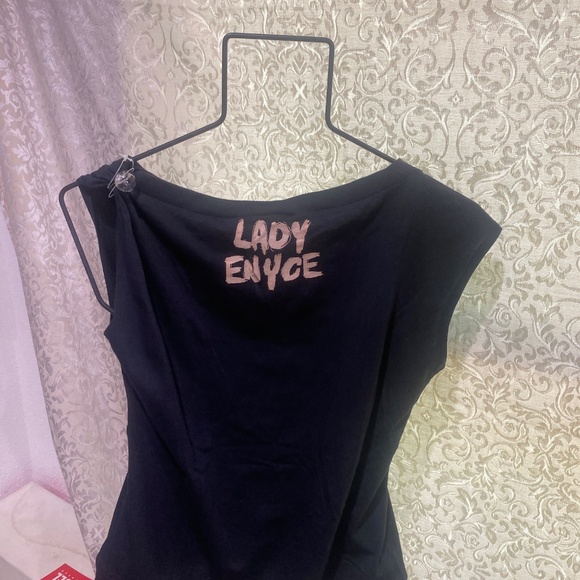 Lady Enyce “You can’t touch this” Sleeveless Blouse Sz S - Picture 7 of 8